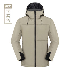 户外软壳冲锋衣男女新款防风防水百搭休闲运动外套RK24533P135图片
