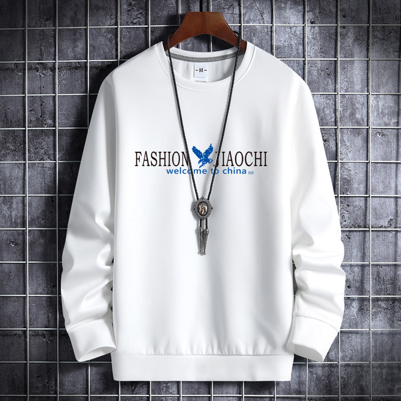 Men's round neck Korean hip-hop sports coat Hong Kong style casual wear Eagle