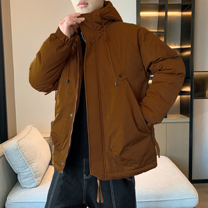 秋冬男女同款面包服棉袄中性情侣户外棉衣连帽羽绒棉服MY785P80