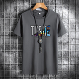 夏季男士短袖t恤潮青春宽松纯棉衣服新款男装DT4824-TUSN字母-P15，男装T恤，星座1410（原1902A）