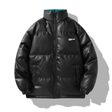 美式立领面包服PU皮棉衣外套情侣潮牌冬季保暖宽松棉服MY2283P75，男装棉衣，星座1410（原1902A）