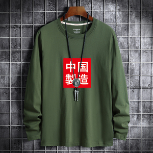 20春新款韩版潮男士纯棉圆领长袖T恤男式大码CT6054-中国制造-P18图片