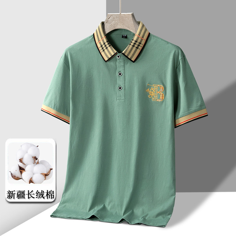 夏季新款男士纯棉短袖POLO衫百搭休闲个性刺绣翻领T恤PL315P30,男装Polo衫,星座1410（原1902A）