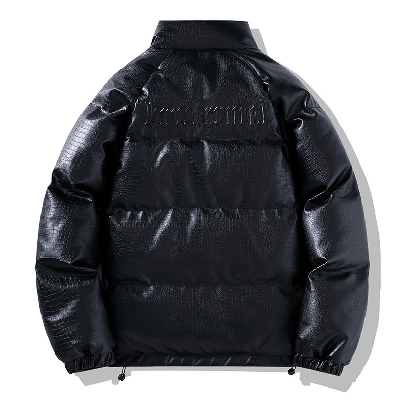 棉衣冬季PU皮羽绒棉服时尚男外套连帽保暖棉袄潮流男装MY9966P85,男装棉衣,星座1410（原1902A）