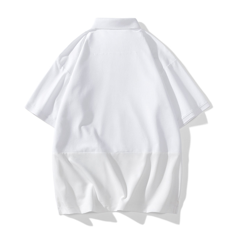 夏季冰丝珠地棉冰丝T恤男Polo衫上衣公版拼接翻领上衣PL217P45,男装Polo衫,星座1410（原1902A）