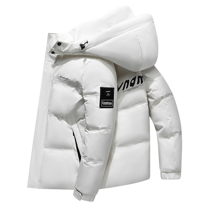 连帽轻薄潮日系短款外套修身学生白鸭绒羽绒服印花背带YR9854P150，男装羽绒服，星座1410（原1902A）