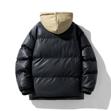 秋冬PU皮男女同款面包服棉袄假两件情侣棉衣男外套棉服MY2318P95，男装棉衣，星座1410（原1902A）
