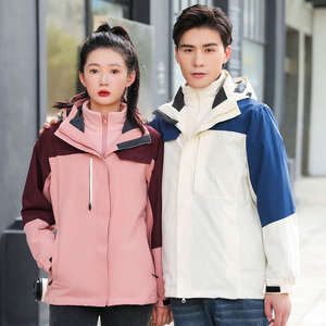 三合一冲锋衣户外摇粒绒内胆男女款保暖潮牌百搭外套CF2188-1P180图片