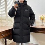 冬季羽绒服男女士长款连帽加厚抗寒上衣外套90%白鸭绒YR2319P220，男装羽绒服，星座1410（原1902A）