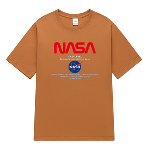 NASA夏季新款男T恤印花百搭港风简约短袖男潮 NS39-NASA字母P20图片