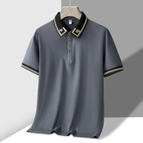 夏季新款纯棉短袖POLO衫男冰瓷棉高品质翻领短袖T恤PL210P30，男装Polo衫，星座1410（原1902A）