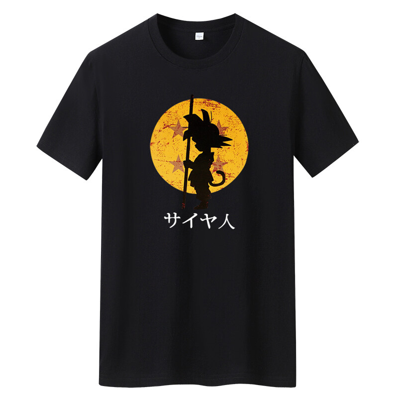 夏季男士短袖t恤潮流潮牌宽松纯棉衣服2024新DT4203-七龙珠-P15,男装棉衣,星座1410（原1902A）