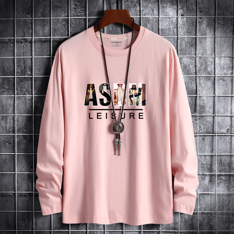 22春新款韩版男士大码纯棉圆领长袖T恤男装潮CT6322-ASDM-P18图片
