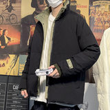 冬装拼色加厚羽绒服男时尚韩版短款立领白鸭绒保暖外套YR2118，男装羽绒服，星座1410（原1902A）