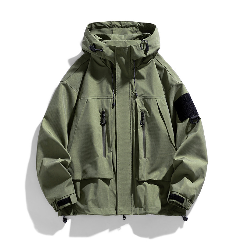 工装外套男士春秋季潮牌连帽上衣服秋冬情侣痞帅女装夹克JK127P82,男装夹克,星座1410（原1902A）
