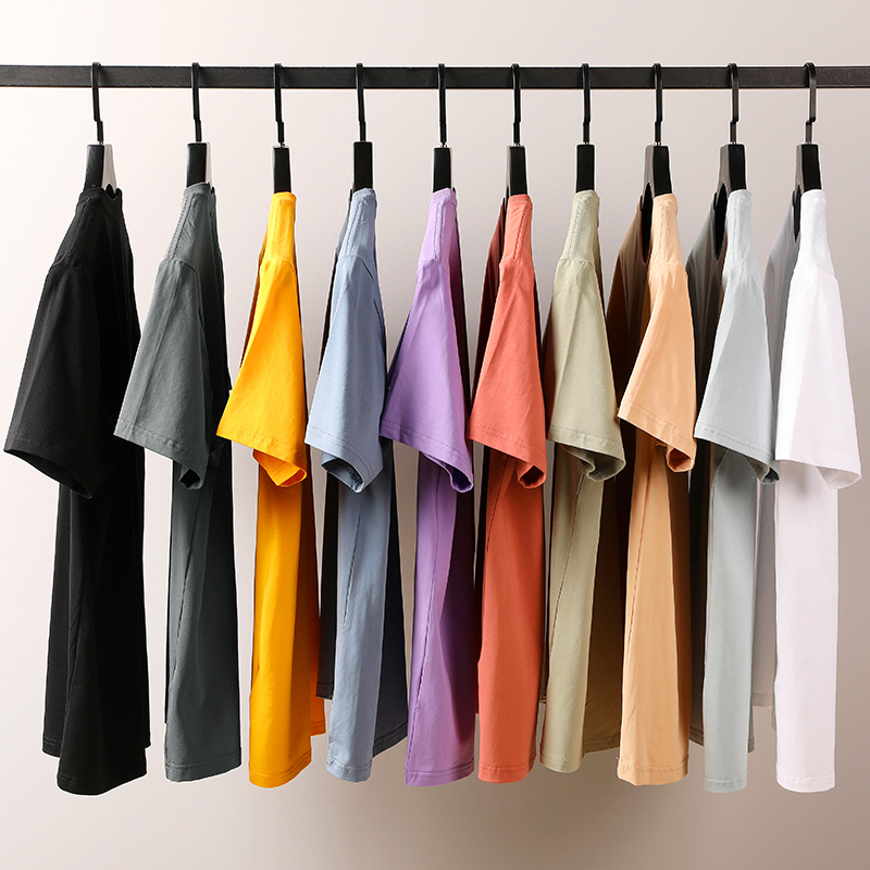 2023莱卡冰瓷棉男士短袖t恤夏季纯色半袖体恤打底衫 DT5000P18