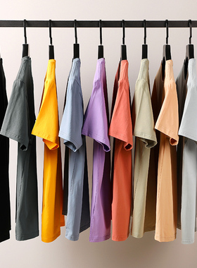 2023莱卡冰瓷棉男士短袖t恤夏季纯色半袖体恤打底衫 DT5000P18