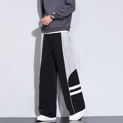 春秋季美式休闲裤男宽松直筒休闲工装潮牌机能户外长裤 K6573P38