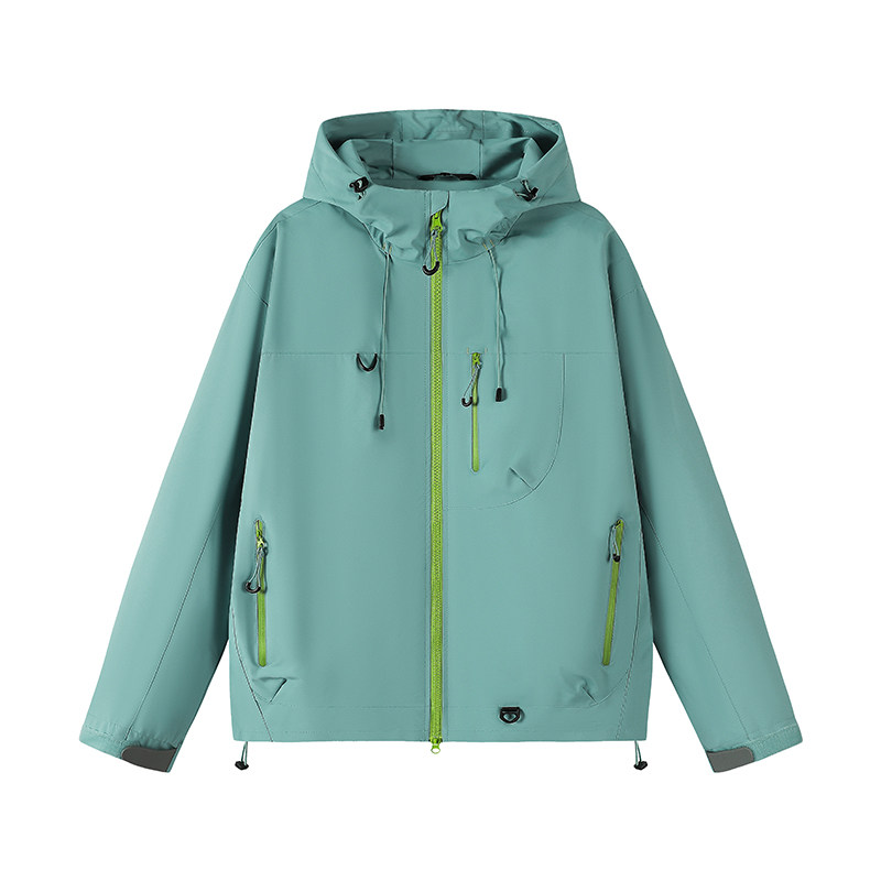 春秋户外连帽山系情侣款冲锋衣防风防水三防夹克登山服JK7870P35,男装夹克,星座1410（原1902A）