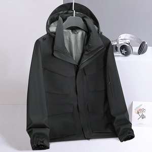 春秋户外运动冲锋衣男女情侣款防水防风滑雪登山服夹克JK8252P110图片