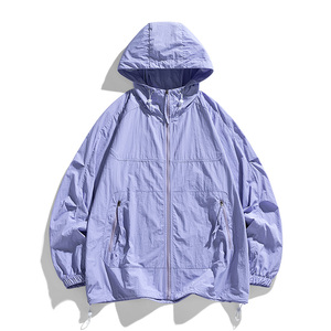 夏季情侣薄款防晒服透气户外情侣外套潮牌时尚冰丝防晒衣 F998P40图片