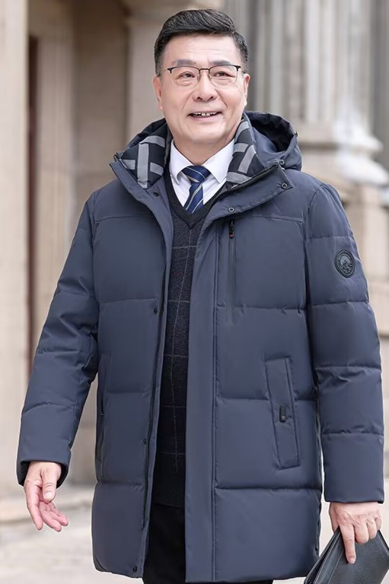 2026男士中老年羽绒服238中长款爸爸装加厚大码外套YR9860P120,男装羽绒服,星座1410（原1902A）