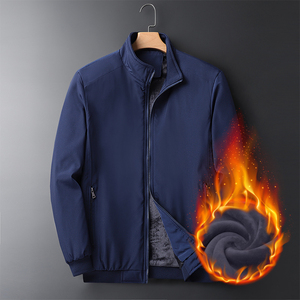 秋冬季大码夹克中老年人运动风衣户外商务休闲棒球服男 JK1236P50，男装夹克，星座1410（原1902A）