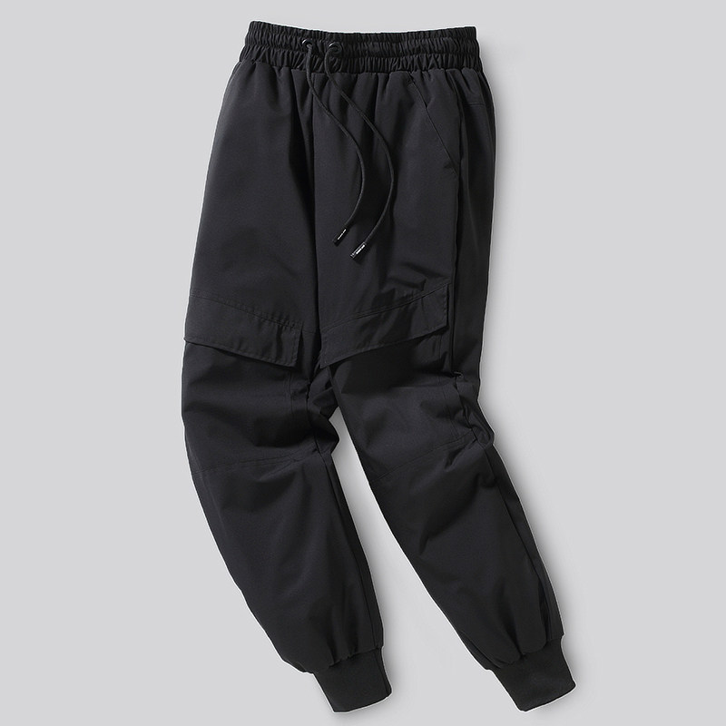 2024新款羽绒裤冬季加厚保暖白鸭绒束脚裤防寒运动裤YRK068P75，男装棉裤，星座1410（原1902A）