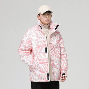 羽绒服YR9867P65 加厚外套中长款 122国标白鸭绒男女羽绒服冬季 韩版