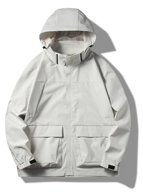 单层冲锋衣多口袋薄款外套进藏潮牌防风防水登山服夹克CF23686P60