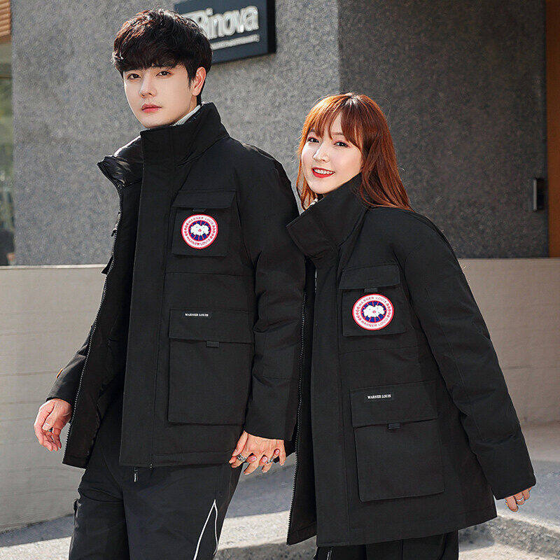 2024新男士加拿大衣鹅羽绒服情侣冬季中长款工装外套YR9844P110，男装羽绒服，星座1410（原1902A）