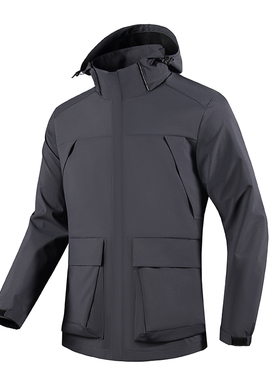 男士冲锋衣春秋季户外休闲运动防风防水风衣女外套夹克CF23686P60