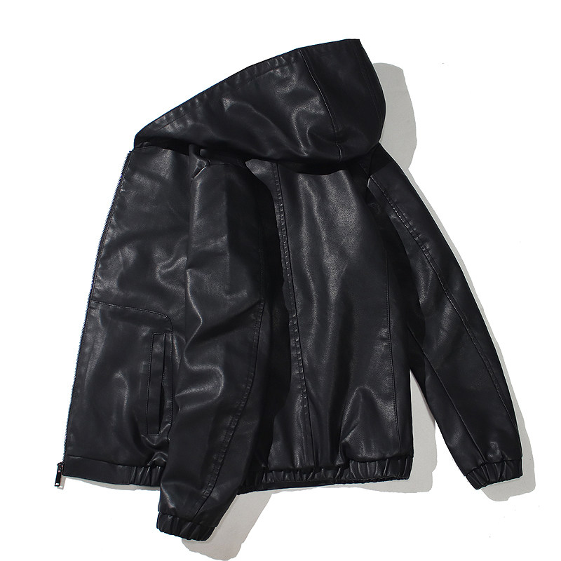 跨境外贸男士外套春秋款皮衣夹克男装PU皮机车服连帽皮衣PY609P68,男装夹克,星座1410（原1902A）