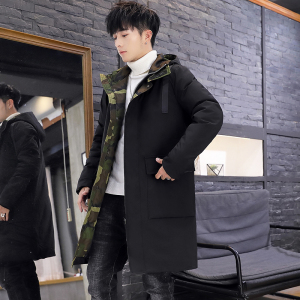 新款男士中长款羽绒服冬装外套男式加厚羽绒服户外防寒YR988-P160图片
