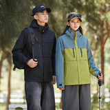 冬季冲锋衣男女两件套三合一可拆卸加厚防风防水登山服CF2606P110，男装夹克，星座1410（原1902A）