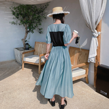【新品】23044-P120天丝拼接针织连衣裙控178，女装连衣裙，浙宝169A(原263)