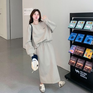 卫衣显瘦上衣长袖套装时尚套装休闲风宽松韩版慵懒风春秋运动网红图片