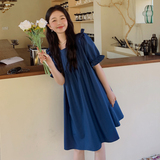【新款】169-23034P100木耳边褶皱宽松连衣裙控158，女装连衣裙，浙宝169A(原263)