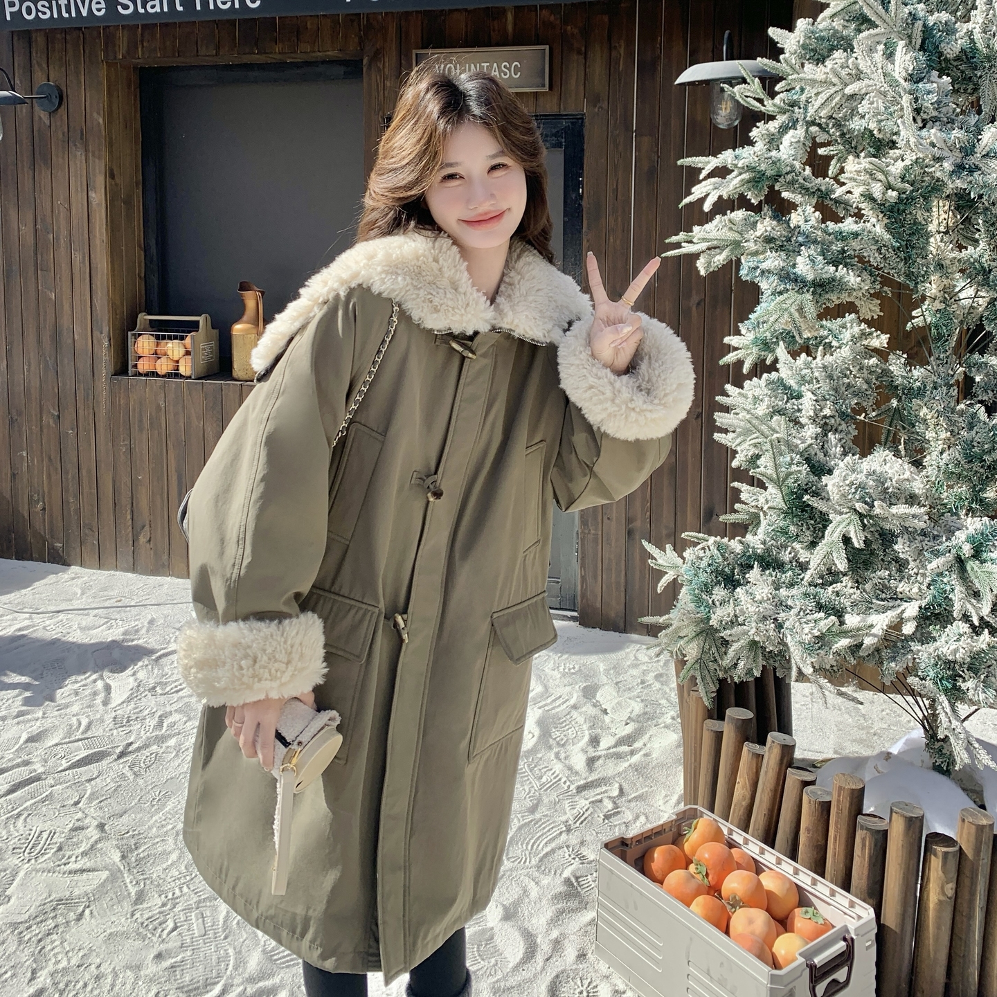 【新款现货】数据优85164-P275K418赵露思同款羊羔毛派克，女装派克服，浙宝169A(原263)