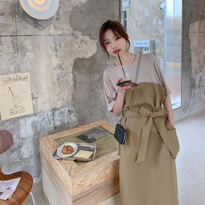 【现货】169-22025-P105假两件拼接连衣裙控158,女装连衣裙,浙宝169A(原263)