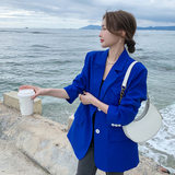 zb263现货款号2209—P120控168克莱因蓝西装外套，女装西装，浙宝169A(原263)