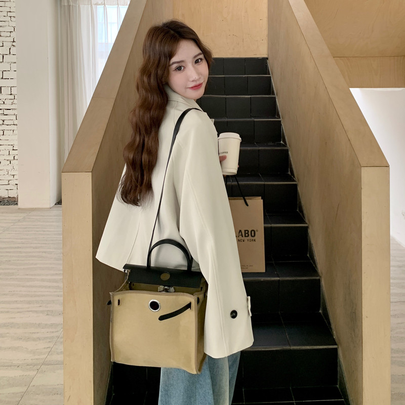 【新款现货】zb169-8527p145k218短款灰白色风衣,女装短外套,浙宝169A(原263)