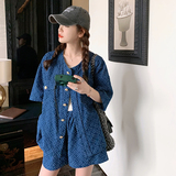 【新品】169-23058-P145牛仔纹路套装控198，女装套装/套裙，浙宝169A(原263)