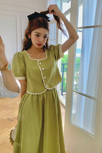 【新品】169-23059-P135小香风时尚套装裙K188图片