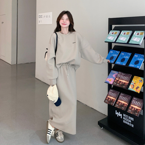 卫衣显瘦上衣长袖套装时尚套装休闲风宽松韩版慵懒风春秋运动网红图片