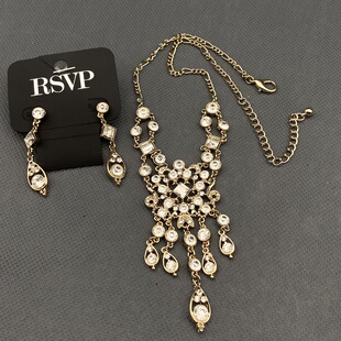 欧美外贸饰品时尚百搭个性夸张项链女多款颜色项链毛衣链项链