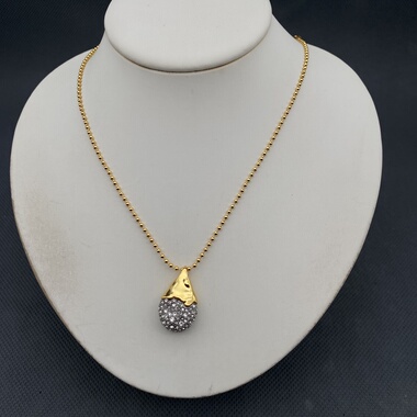 欧美外贸饰品时尚百搭个性夸张项链女项链鬼才项链镀真金锁骨链