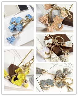 宝贝王瑞欧美外贸饰品日韩首饰韩版多色猫咪亮片钥匙扣JJ04