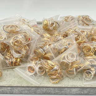 式 25个款 大小随机发货 一包15 欧美外贸饰品混批盲盒戒指