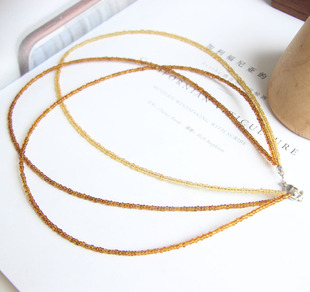 宝贝王瑞欧美外贸饰品日韩首饰三层米珠颈链短款项链RR03